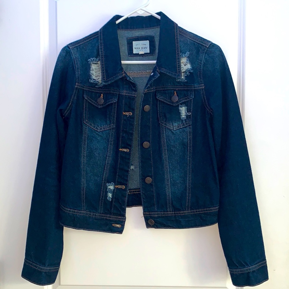 Dark Wash Denim Jean Jacket